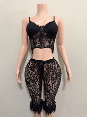 Lace Capri Set